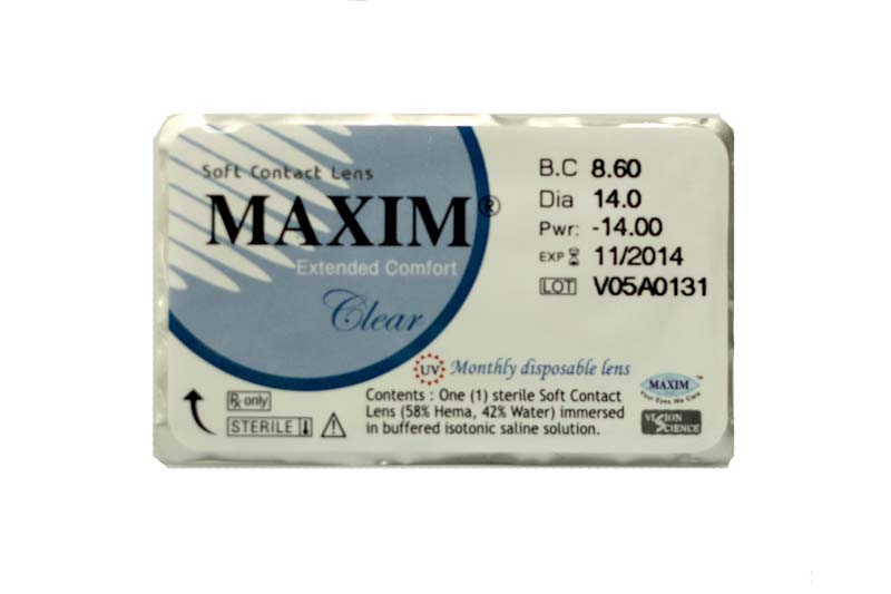 Maxim Clear (6 lens.) - กดเพื่อปิดหน้าต่าง